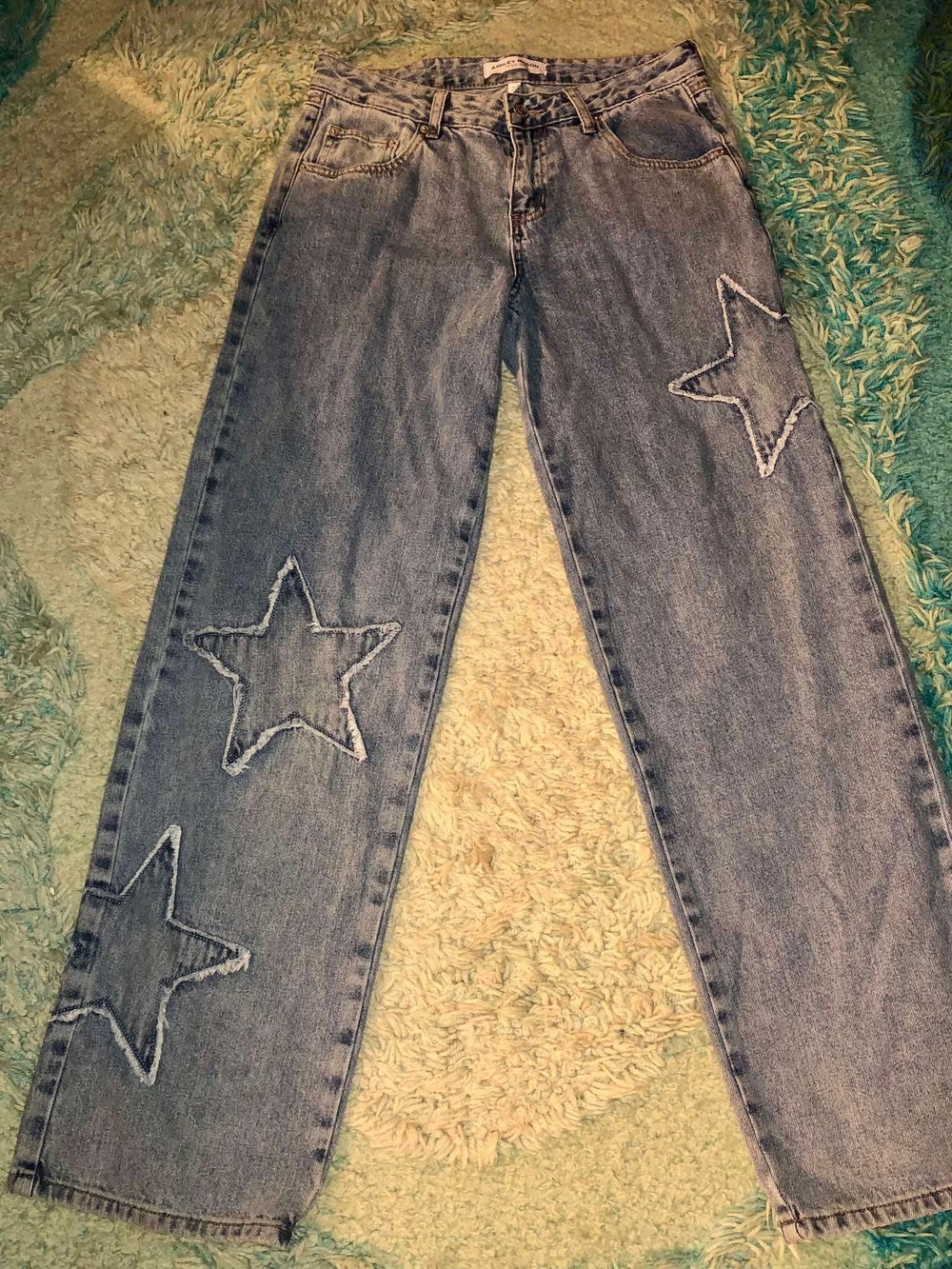 Ashley Mason Premium Star Patch Jeans Size 27